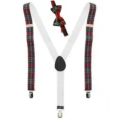 Zac's Alter Ego® Men's Matching Suspenders & Pre-Tied Bow Tie Combo Sets • £9.99