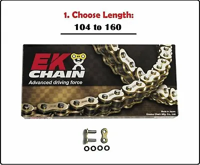 EK Chains 530 ZVX3 Xring Motorcycle Drive Chain Gold With Rivet Master Link • $181.20