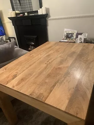 Solid Mango Wood Light Dakota 120cm Dining Table • £100