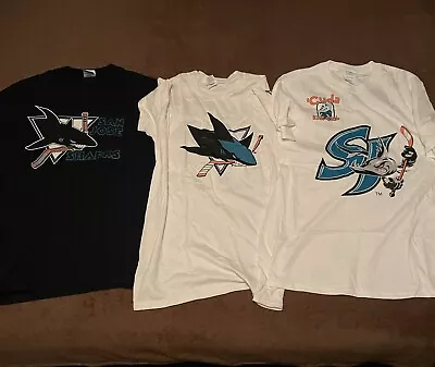 San Jose Sharks Shirt Lot - Size S Small Vintage • $15