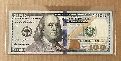 2009A $100 Dollar Star Note RARE LOW 5 Digit Serial Number LD 00011201* Clevland • $199.99