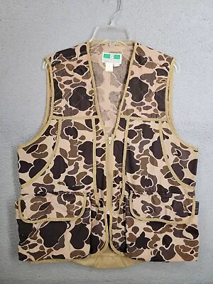 Vintage Camo Hunting Vest Large Game Winner Duck Hunting Retro Camouflage  • $16