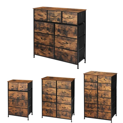 $139.99 • Buy Levede Chest Of Drawers Antique Storage Cabinet Timber Dresser Tallboy Retro