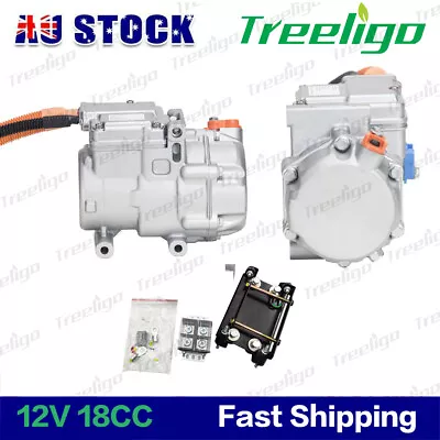 $799.99 • Buy Universal 18CC 12V DC Fully Electric Air Conditioning Compressor RPM / 3 Speeds