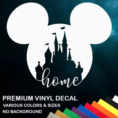 Walt Disney World Home Vinyl Window Sticker Decal Car Truck Many Colors & Sizes • $4.75