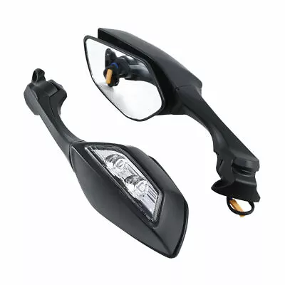 Rear View Mirrors LED Turn Signal Fit For Kawasaki Ninja ZX10R 2016-2023 2018 19 • $65.80