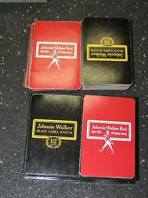 Lot Of Johnnie Walker Red And Black Label Scotch Playing Cards • $16.60