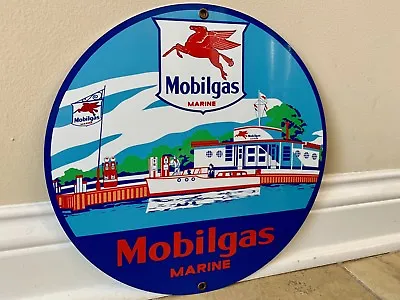 Mobigas Marine Oil Mobiloil Gasoline Racing Vintage Style Advertising Sign • $19.99