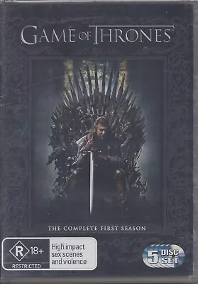 Game Of Thrones Season 1 Dvd 5 Disc Set Genuine Region 4 Like New • $10