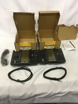 Lot Of 2 Mitel 5320 IP Phones With Gigabit Stand Bundle (50006362) • $39.99