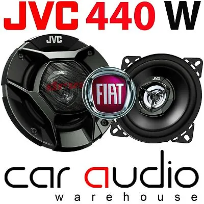 Fiat Doblo (223) 2001 - 2010 JVC 10cm 440 Watts 2 Way Front Dash Car Speakers • £22.99