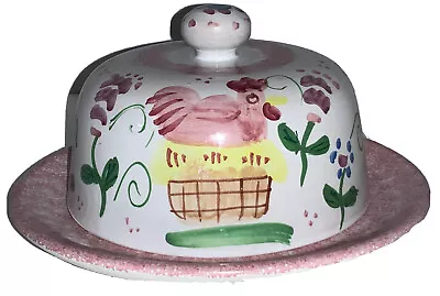 Vintage TASTE SETTER BY SIGMA - Hand Painted #’d Domed Butter/Cheese Dish~Italy • $30