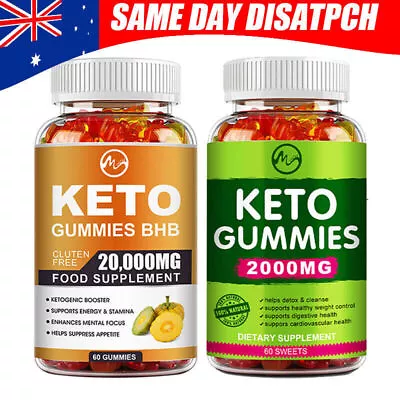 Keto Gummies Ketone Advanced Weight Loss Fat Burner Men Women Dietary Supplement • $16.99