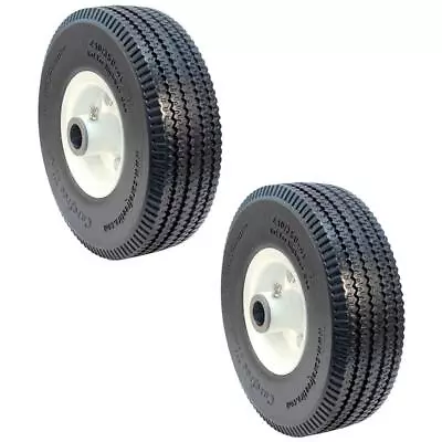 2 Flat Proof Tire Wheel Assemblies For 72310001 Velke X2 15010 4.10x3.50x4 Tires • $201.99