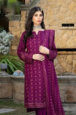 Lakhany 3 Piece Printed Cashmi Vool Vol 02 Suit CVC-1013-A • £31.99