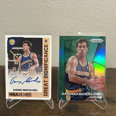 2014- 15 Prizm Green 2017-18 Hoops Auto Sarunas Marciulionis HS • $12.99