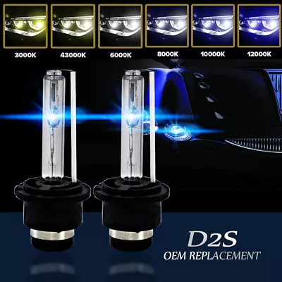 2 X D2S D2C 35W Xenon Headlight Bulb HID Kits 85122 66040 For BMW AUDI MERCEDES • $10.99