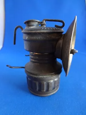 Original Vintage Guy’s Dropper Carbide Miners Brass Hat Lamp Lantern • $43.45