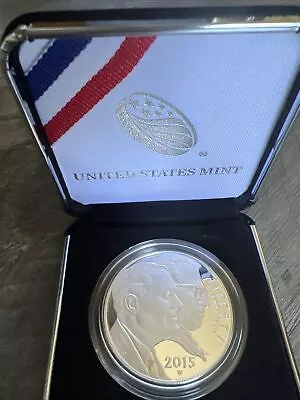 2015 March Of Dimes Proof Silver Dollar With OGP And COA • $29.99