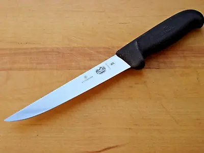 Victorinox Boning Knife 6  Straight Wide Stiff Blade Fibrox Handle NEW • $32.99