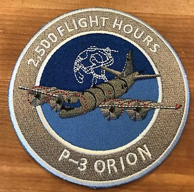 Navy P-3 Orion 2500 Flight Hours Patch Vq Vp Recon Patron Patrol Squadron New • $8.95