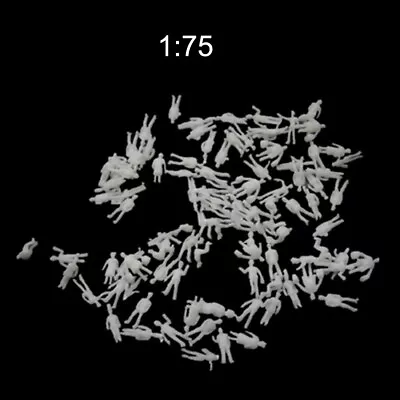 £3.53 • Buy 100x/set 1:75 Scale OO Gauge 00 Model Railway Train Unpainted Figures People