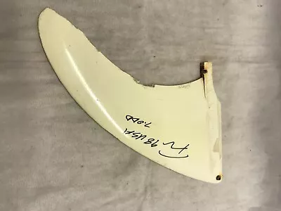 1990s Vintage Handmade Surfboard Fin Black Fiberglass Unfinished 7.25 X5.5  In • $43.30