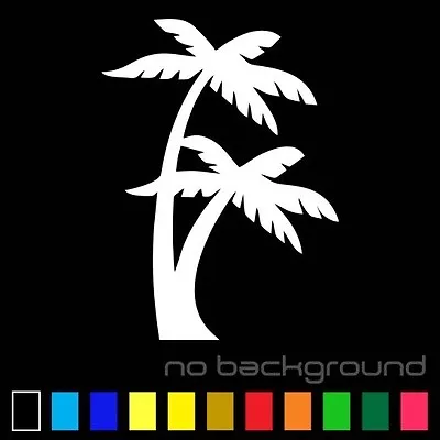 Palm Tree Sticker Vinyl Decal Tropical Island Beach Ocean Wall Car Window • $1.99