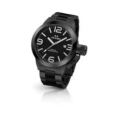 TW Steel Men's Quartz Watch With Black Dial Analogue Display And Black Stainless • £111