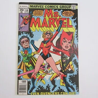 Ms Marvel 18 Comic Book Marvel Comics Avengers First Full Mystique 1978 • $99.98