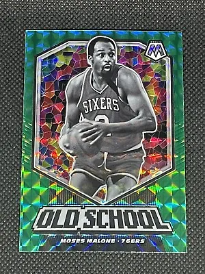 $1.99 • Buy Moses Malone 2019-20 Panini Mosaic Old School Green Prizm #7 Philadelphia 76ers