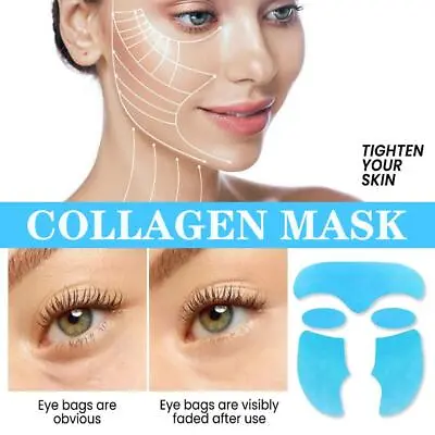 Collagen Film Paper Soluble Facial Mask Face Forehead Skin Cheek Stickersღ • £1.60