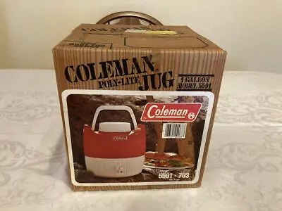 $45 • Buy Vintage Coleman Poly-Lite Jug 1 Gallon Model 5591-703 In Box NOS Box Sealed