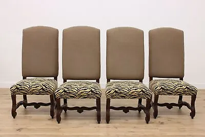 Set Of 4 Ralph Lauren Vintage Mahogany Dining Or Game Chairs #46025 • $2300