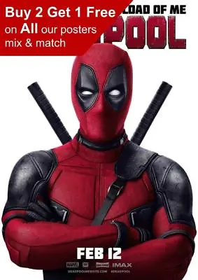 Marvel Deadpool Poster A5 A4 A3 A2 A1 • £1.49