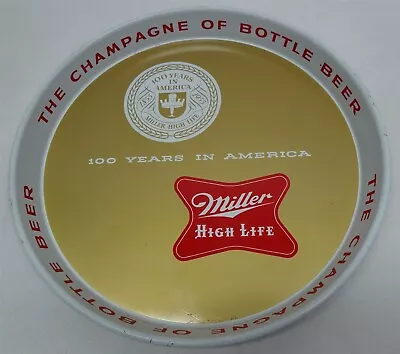 1955 Miller High Life Beer Tray 100 Years In America • $26