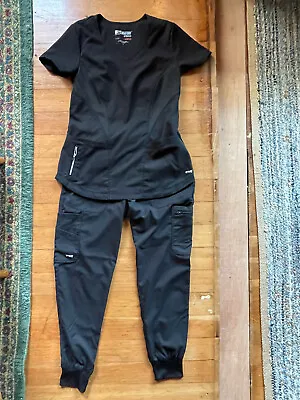 BARCO Grey's Anatomy Spandex Stretch - Top And Pants Size Small Color Black • $24.99