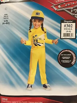 Disney Cars Cruz Racecar Driver Costume Unisex Girls/boys New Kids Small 4-6 • $9.99