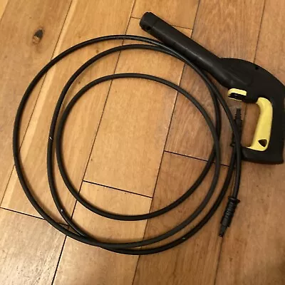 Karcher Pressure Washer Yellow Clip Gun 4M Hose Quick Connect See Note • £17.99