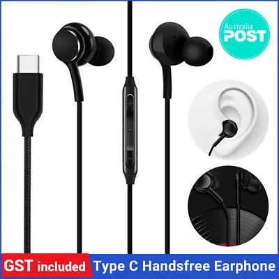 USB Type C Handsfree Earphone For Samsung Galaxy S20 S21a Note 20 Pixel 4 (JS08) • $7.35