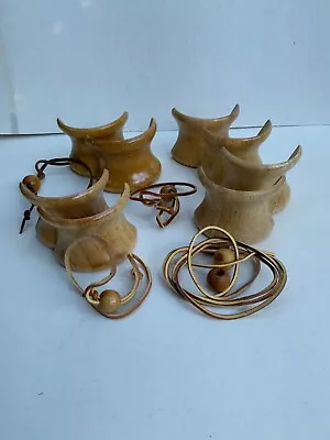 Lot Of 4 Vintage Chemex Wood Handles And Leather/Ball Parts • $50