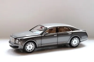 Minichamps 2010 Bentley Mulsanne Grey Metallic 1:18 Dealer Edition*Back In Stock • $399