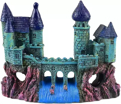 $24.05 • Buy Aquarium Ornament Resin Castle Decorations Fish Tank Supplies Accessories 