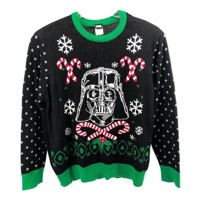 $42 • Buy New! Star Wars Sz XL Men’s Ugly Christmas Knit Sweater Darth Vader Cotton Blend