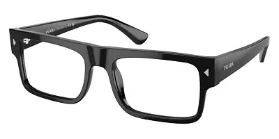 Prada PR Eyeglasses Men Black 55mm New 100% Authentic • $185.30