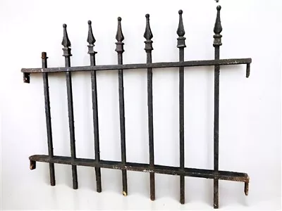 Wrought Iron Fence Panel Architectural Salvage Grate Garden Art Vintage A36 • $144
