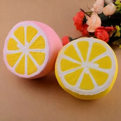 $15.01 • Buy Jumbo Slow Squishies Cheeki Kawaii Lemon Squishy Cream Charms Toy 🌛