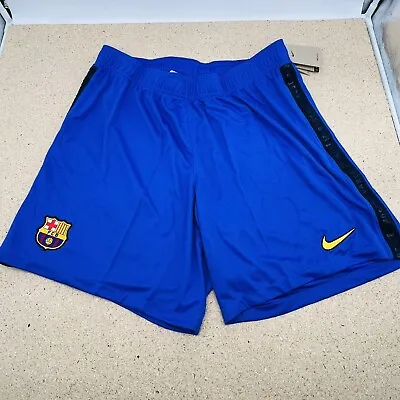 NEW XXL Barcelona Nike 2021/22 Third Stadium Performance Shorts Blue DB5910-405 • $45