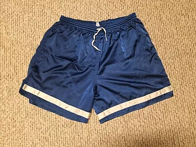 Vintage 1990s Umbro Soccer Shorts Nylon XL Blue Lounge Gym Y2K READ • $19.99