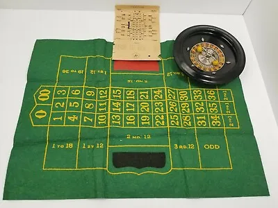 Rare Vintage Bakelite Base Solid Chromed Steel Casino Roulette Wheel Ap Games • $56.25